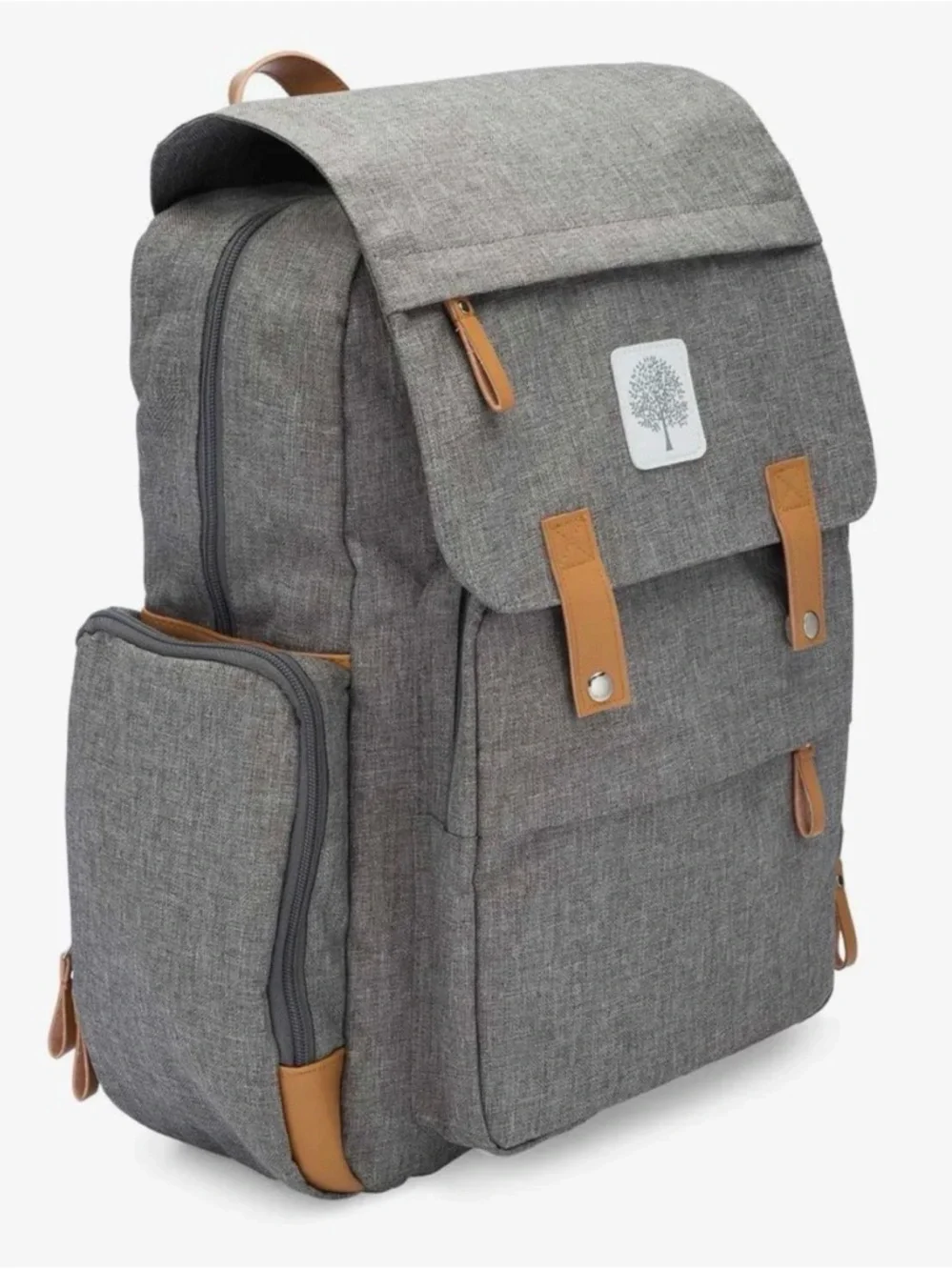 Parker Baby Co. Birch Bag - Diaper Backpack - Gray